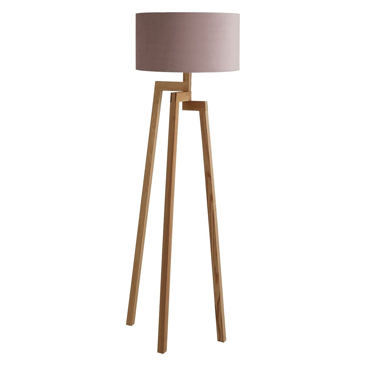 Dylan Oak Wooden Floor Lamp With Lilac Velvet Shade In 2019 intended for dimensions 1200 X 1200