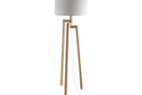 Dylan Wooden Floor Lamp With White Shade with regard to size 1200 X 925