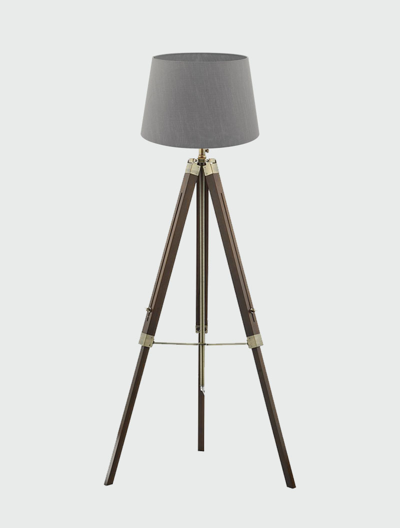 Easel Tripod Dark Wood Floor Lamp regarding size 800 X 1057