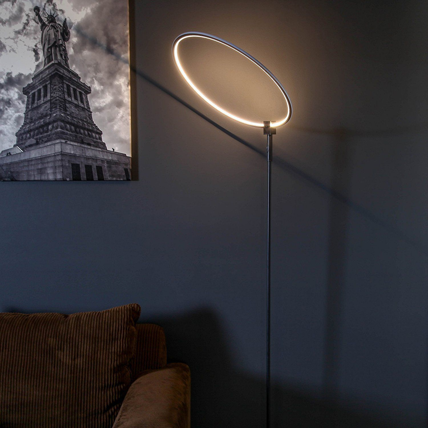 Eclipse Led Floor Lamp Single Ring Ring Of Light Brings with sizing 1500 X 1500