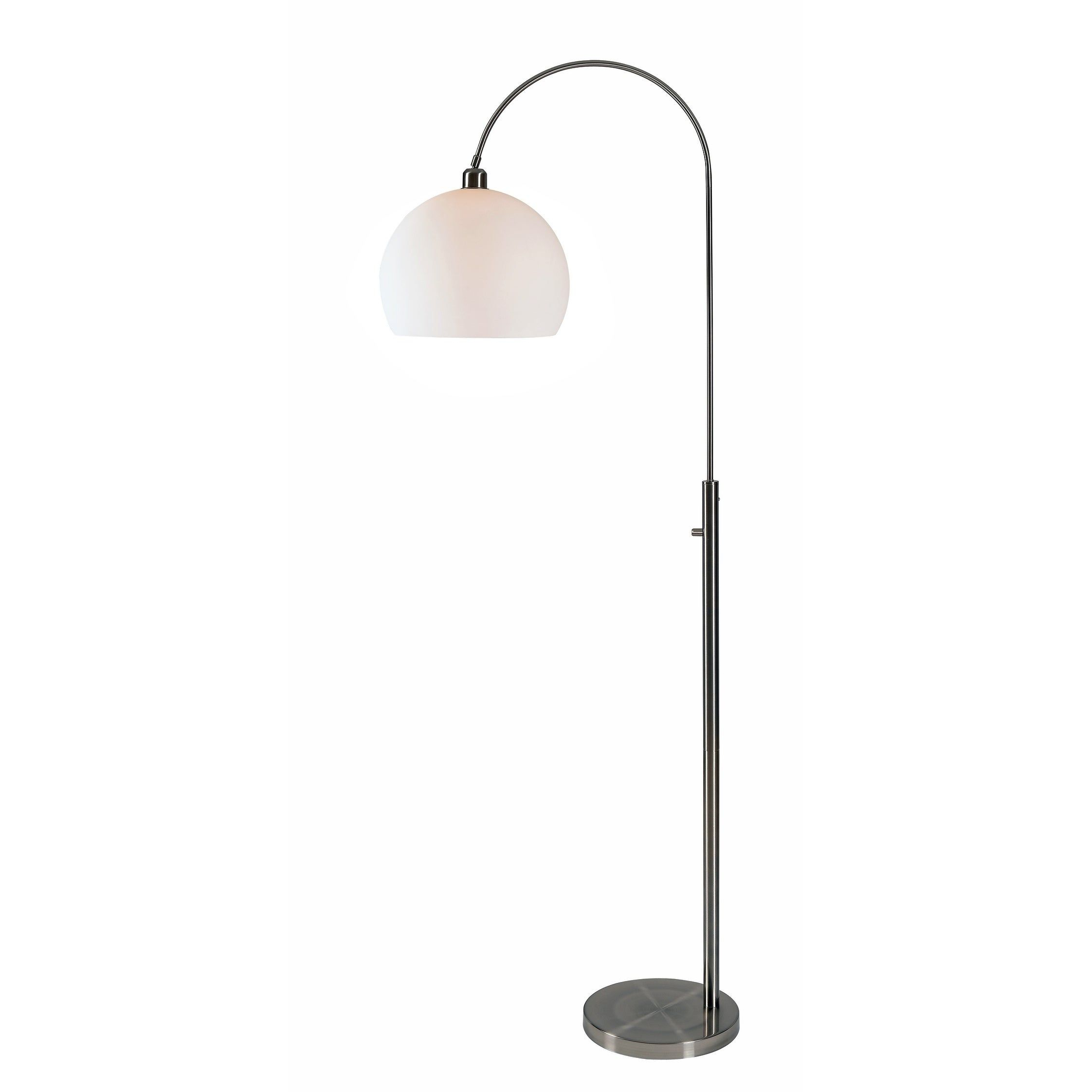 Eero Brushed Steel 72 Arc Floor Lamp As Is Item Silver inside sizing 2244 X 2244