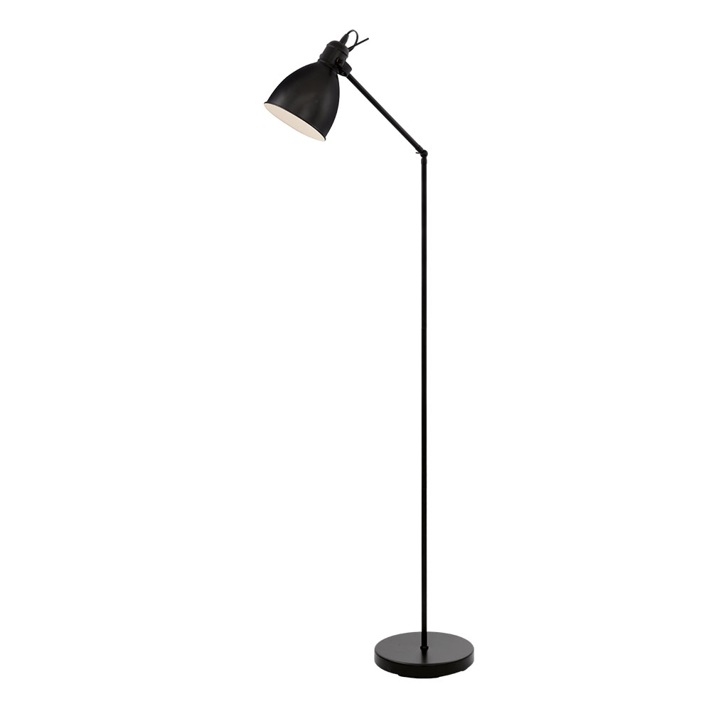 Eglo 49471 Priddy Vintage Steel Floor Lamp Black for measurements 1000 X 1000