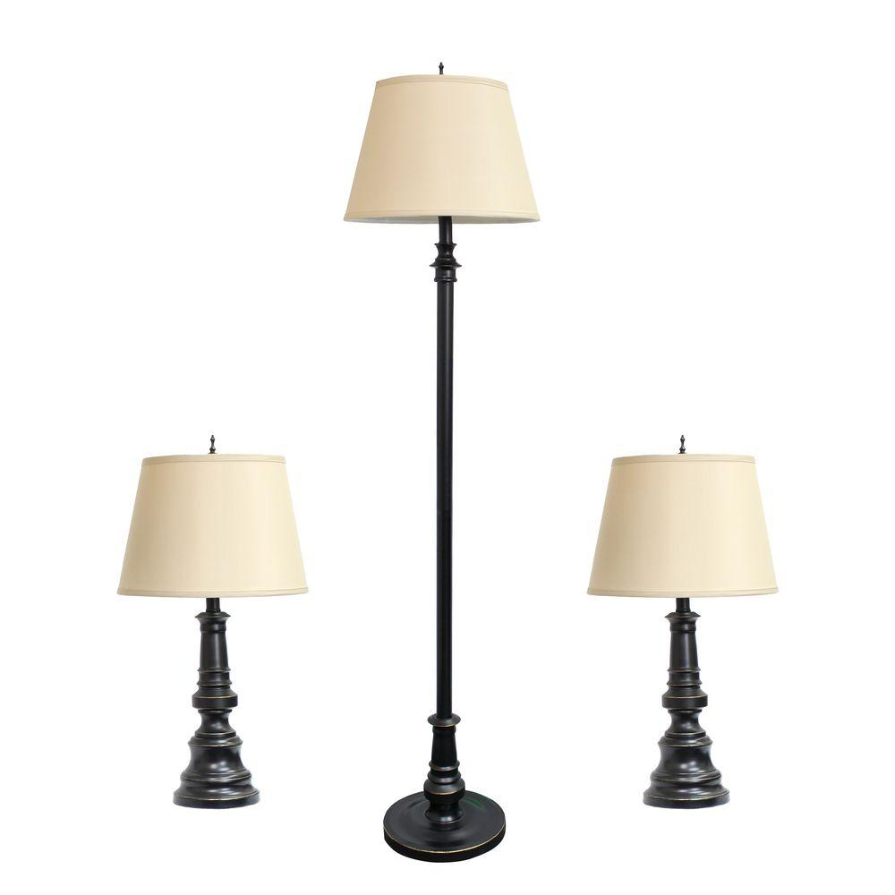 Elegant Designs 145 In 3 Piece Restoration Bronze Lamp Set in dimensions 1000 X 1000