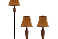 Elegant Designs 3 Piece Hammered Bronze Lamp Set 2 Table Lamps 1 Floor Lamp inside size 1000 X 1000