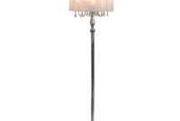 Elegant Designs Crystal Palace 615 In Trendy Romantic White Sheer Shade Chrome Floor Lamp With Hanging Crystals regarding proportions 1000 X 1000