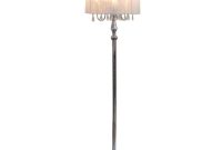 Elegant Designs Crystal Palace 615 In Trendy Romantic White Sheer Shade Chrome Floor Lamp With Hanging Crystals within measurements 1000 X 1000