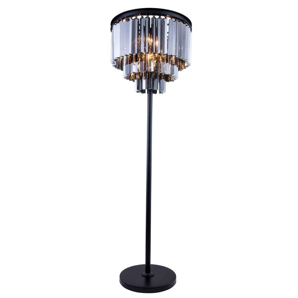 Elegant Lighting Sydney 63 In Mocha Brown Floor Lamp With pertaining to size 1000 X 1000
