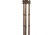 Elephant Accented Column Torchiere Amber Glass Shade with regard to proportions 960 X 960