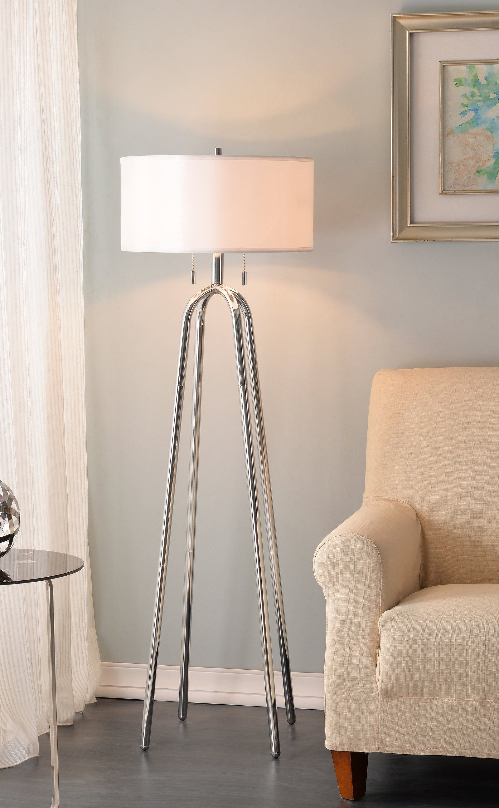 Elfrieda 61 Floor Lamp Mcgregor Living In 2019 Floor intended for proportions 1600 X 2588