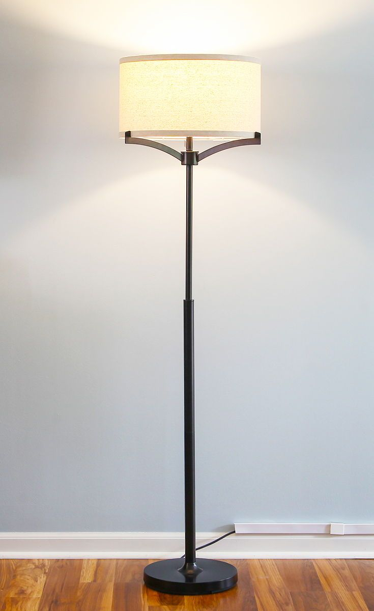 Elijah Led Floor Lamp Tall Pole Free Standing Reading inside sizing 735 X 1200