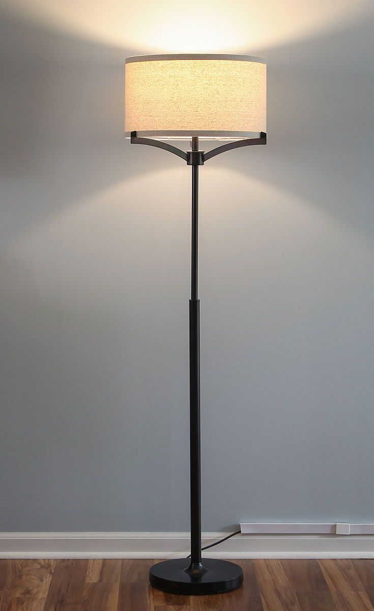 Elijah Led Floor Lamp Tall Pole Free Standing Reading regarding proportions 735 X 1200