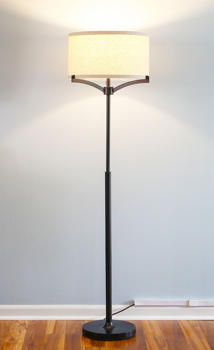 Elijah Led Floor Lamp Tall Pole Free Standing Reading throughout size 735 X 1200