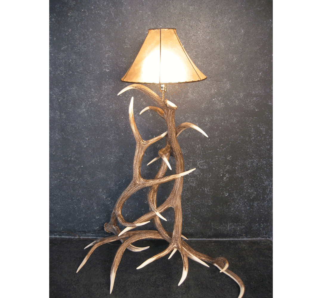Elk Antler Floor Lamp intended for proportions 1080 X 1000