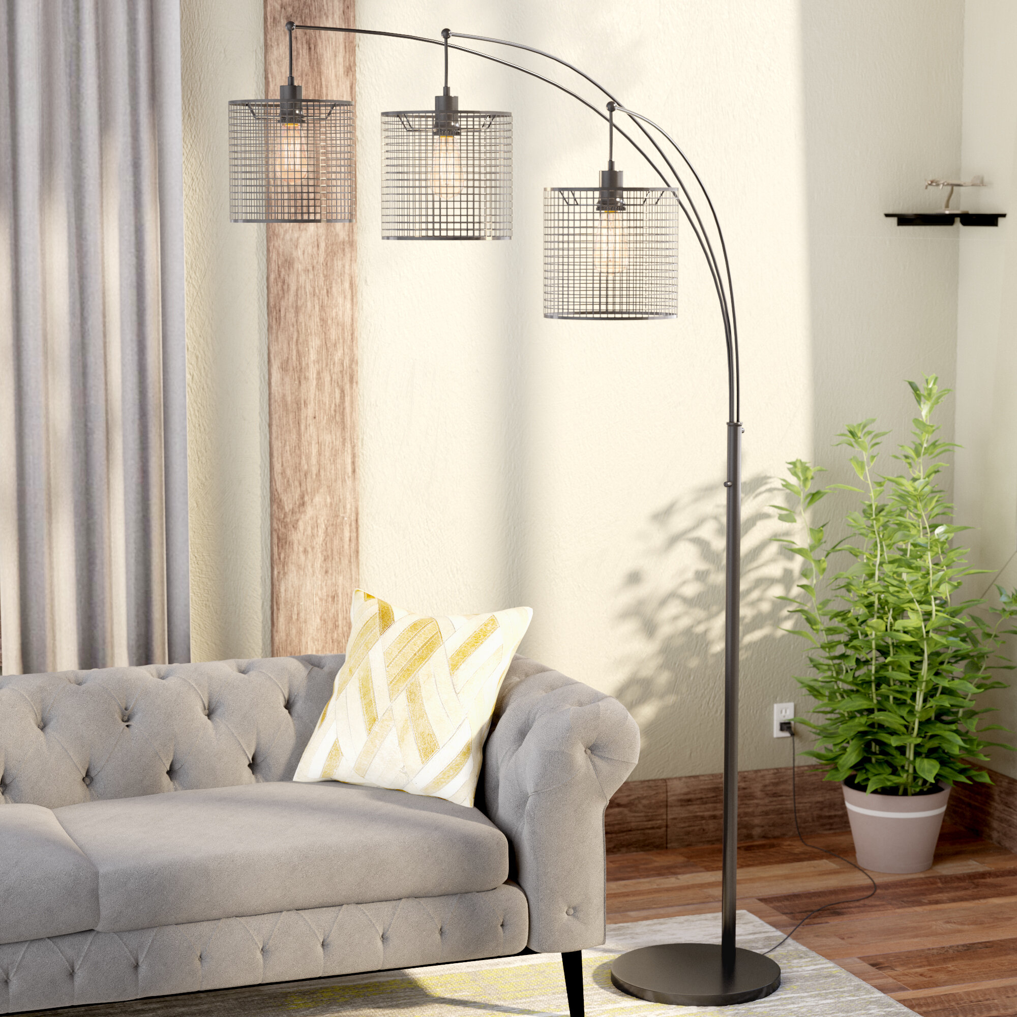 Elle 87 Tree Floor Lamp pertaining to proportions 2000 X 2000