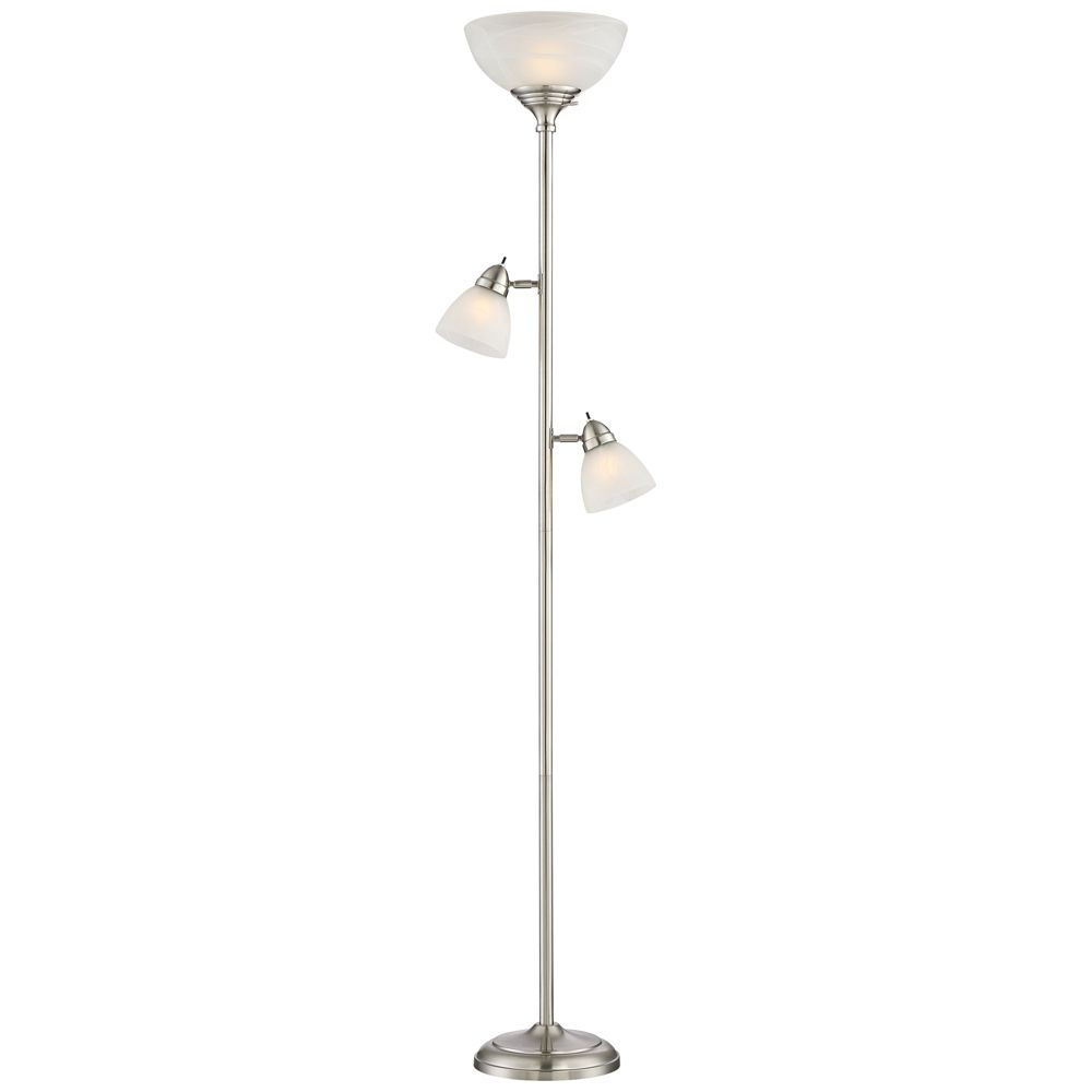 Ellery Steel Tree Torchiere Floor Lamp With Dimmable Leds with size 1000 X 1000
