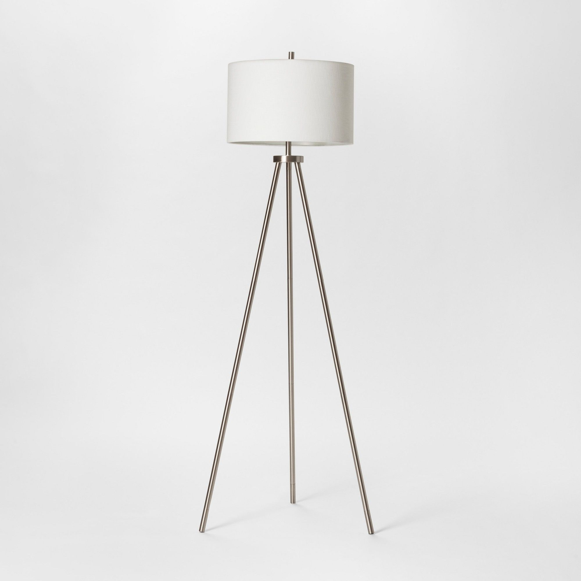 Ellis Collection Tripod Floor Lamp Nickel Lamp Only with regard to measurements 2000 X 2000