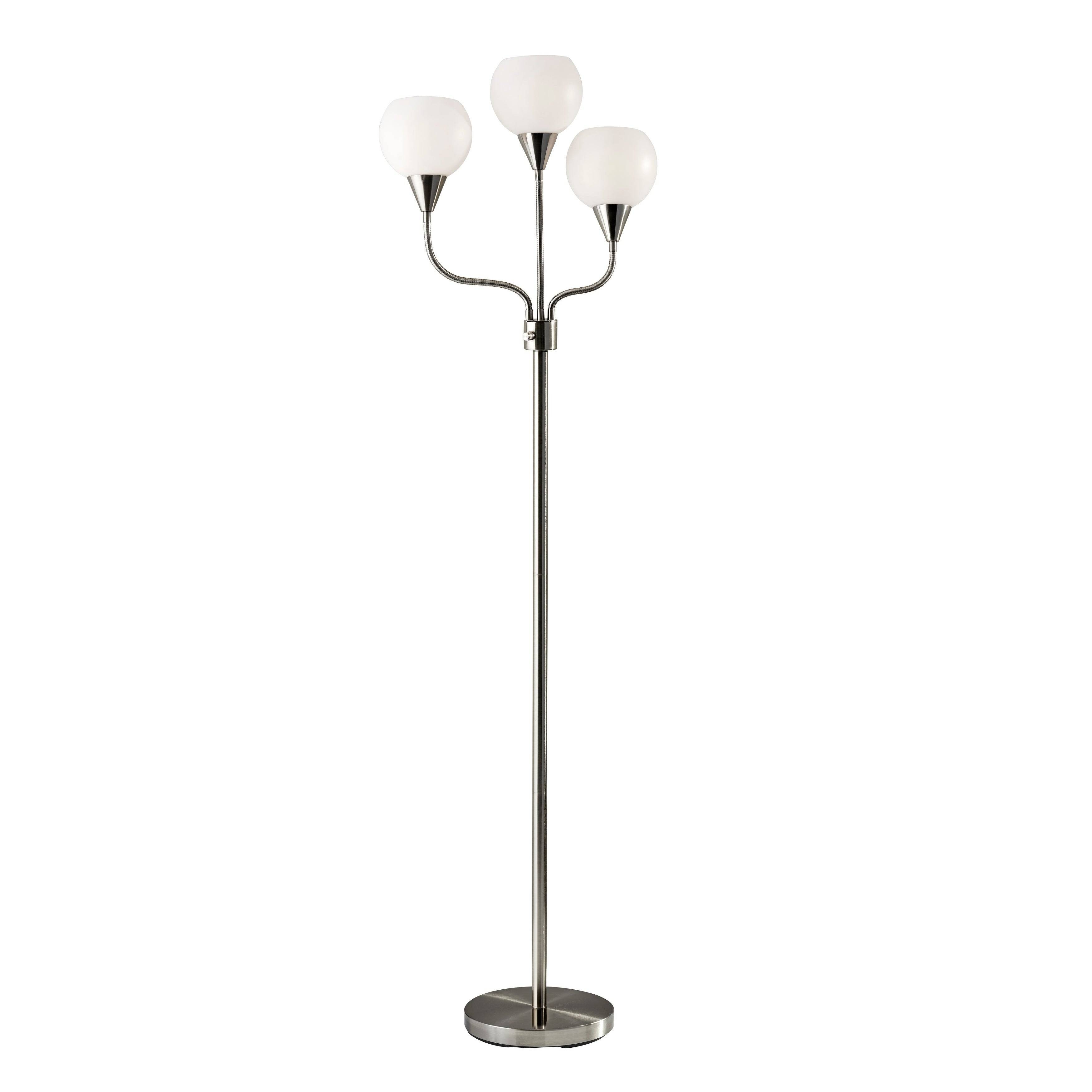 Enchanting Floor Tree Lamp Porch Den Brushed Steel Arm regarding sizing 3500 X 3500