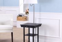 End Table With Lamp Built In Attached With Storage Living inside size 1000 X 1000