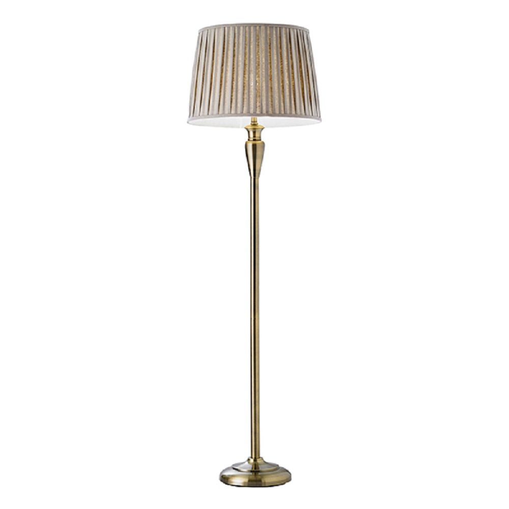 Endon Oslo Fl An Floor Lamp Finished In Antique Brass within proportions 1000 X 1000