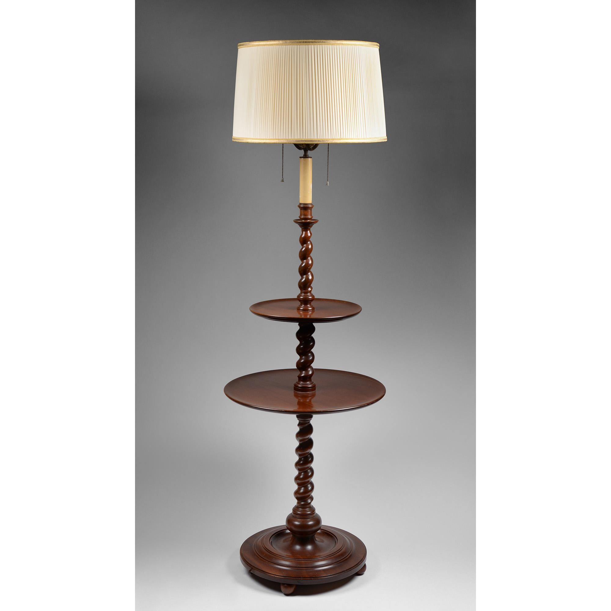 English Carved Walnut Double Pedestal Barley Twist Floor with regard to proportions 2000 X 2000