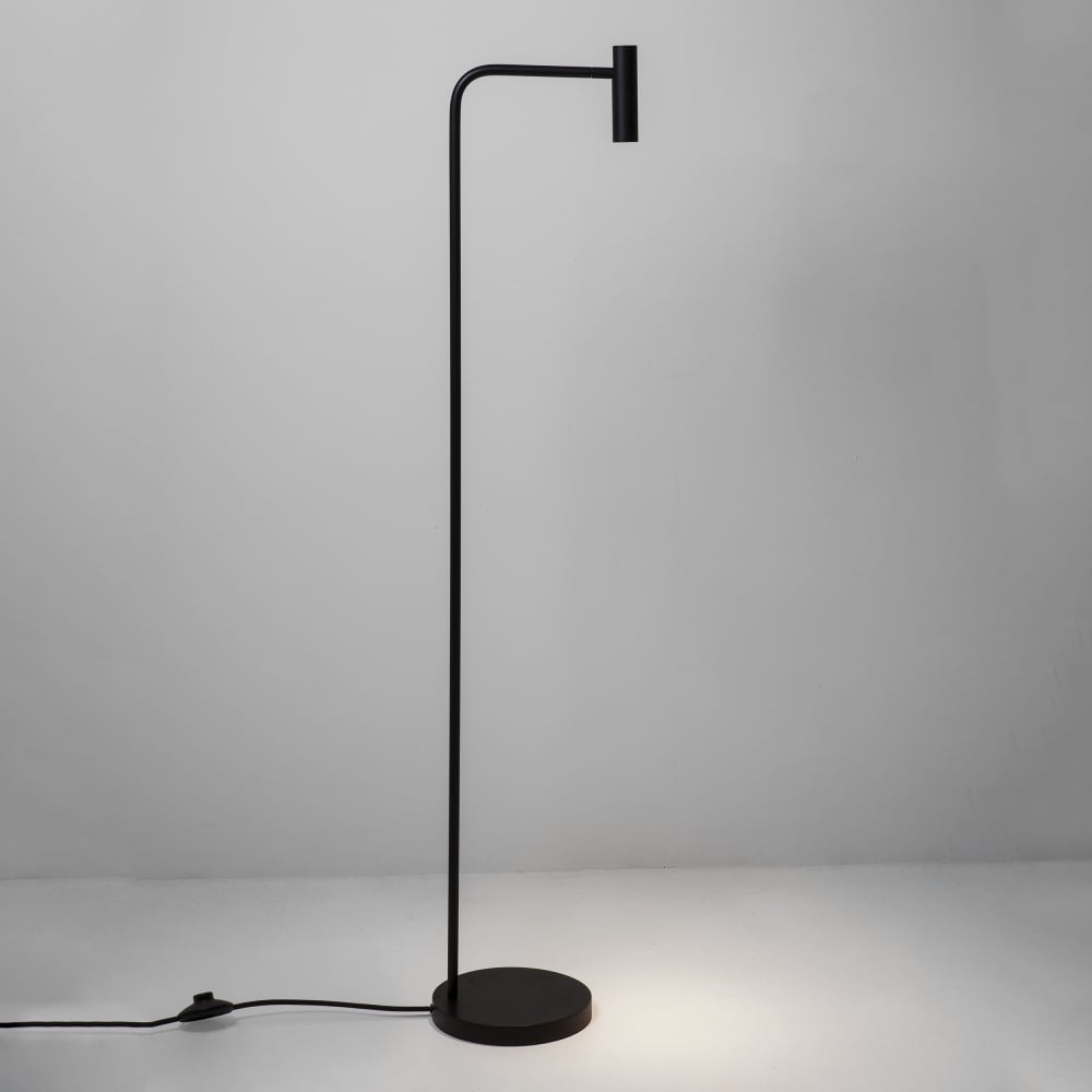 Enna Led Floor Lamp In Black for proportions 1000 X 1000