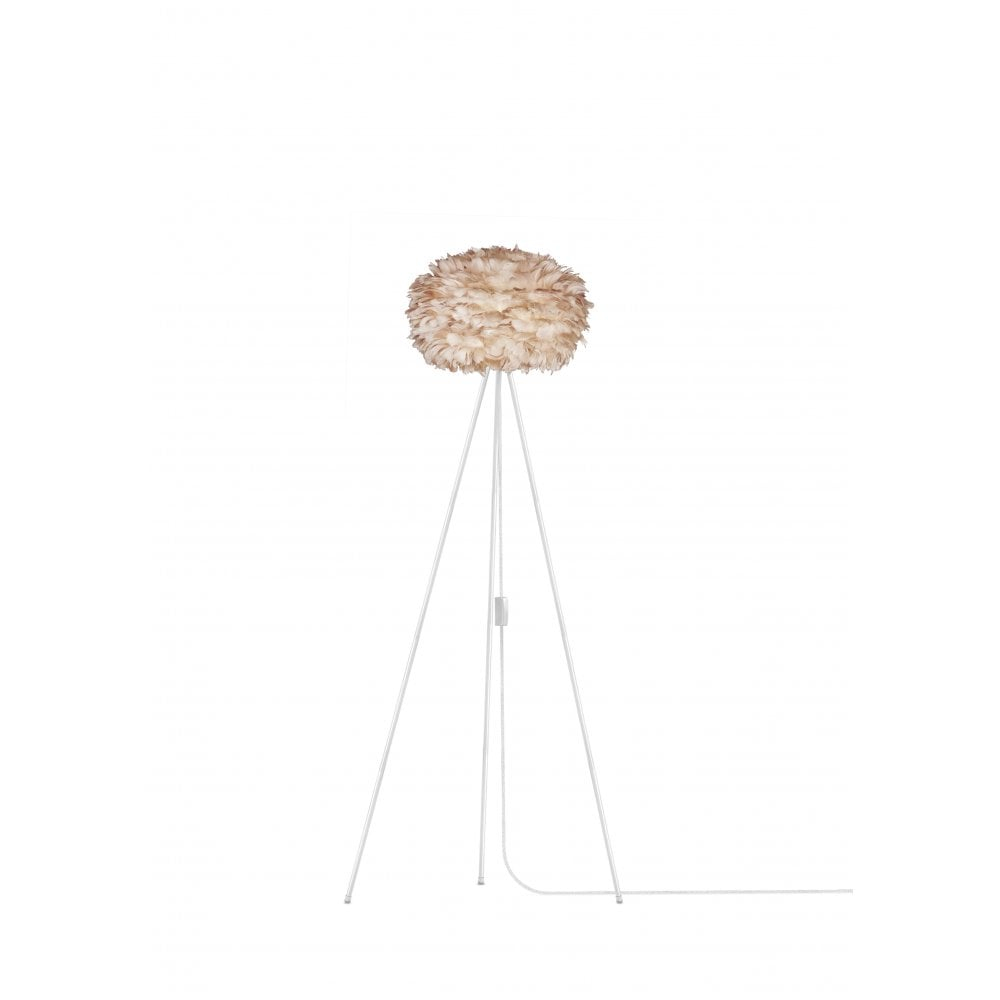 Eos Tripod Floor Lamp Light Brown Feather Eos Mediumwhite Tripod pertaining to measurements 1000 X 1000