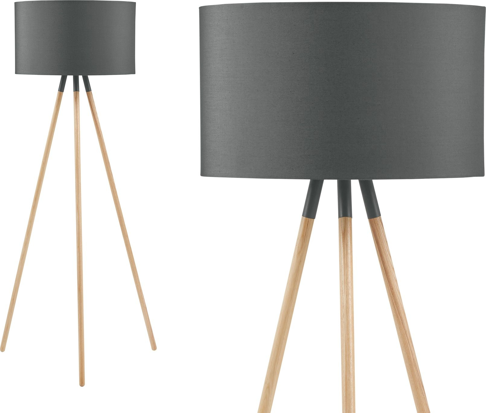 Eric Floor Lamp Charcoal In 2019 Wooden Tripod Floor Lamp in size 1610 X 1368