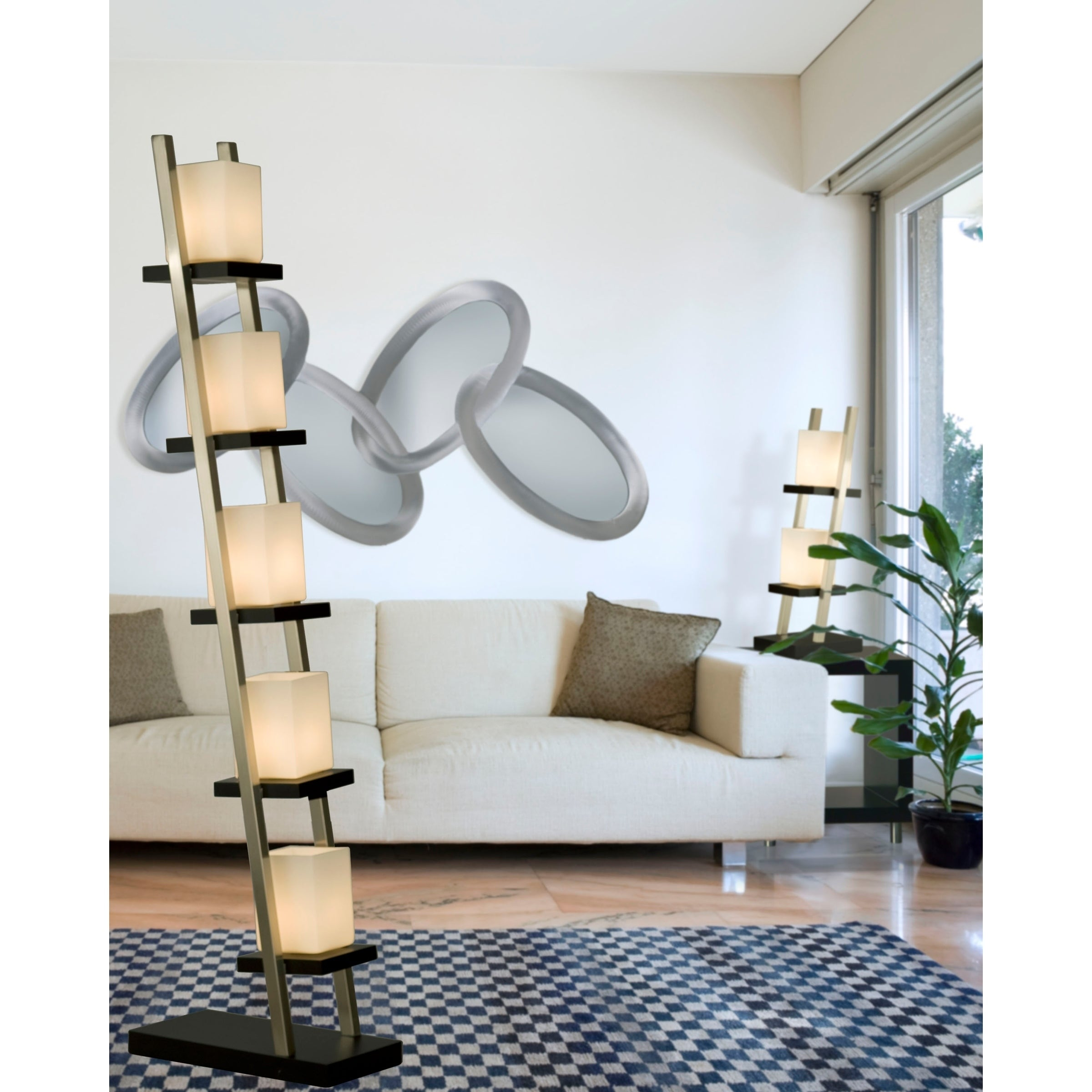 Escalier Floor Lamp intended for dimensions 2400 X 2400