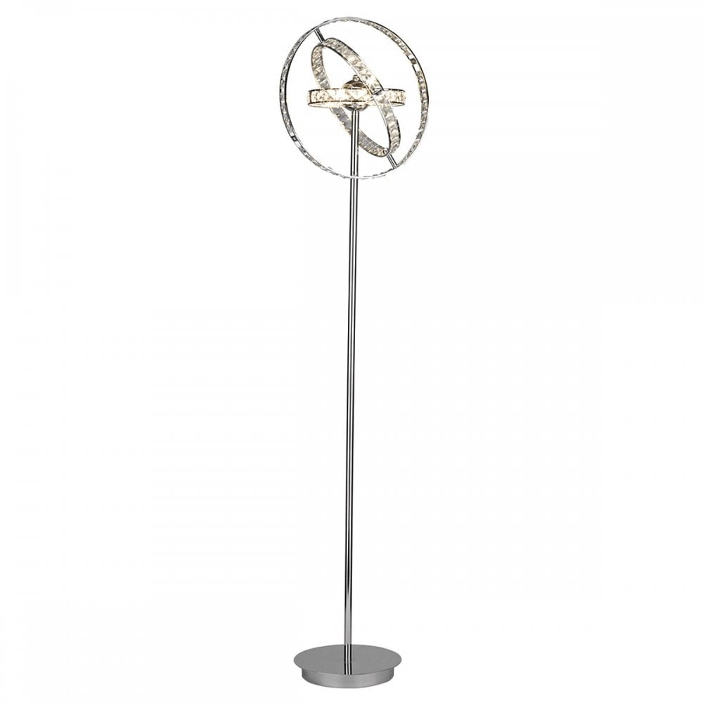 Ete4950 Eternity 6 Light Modern Floor Lamp Polished Chrome Finish Crystal Glass within sizing 1000 X 1000