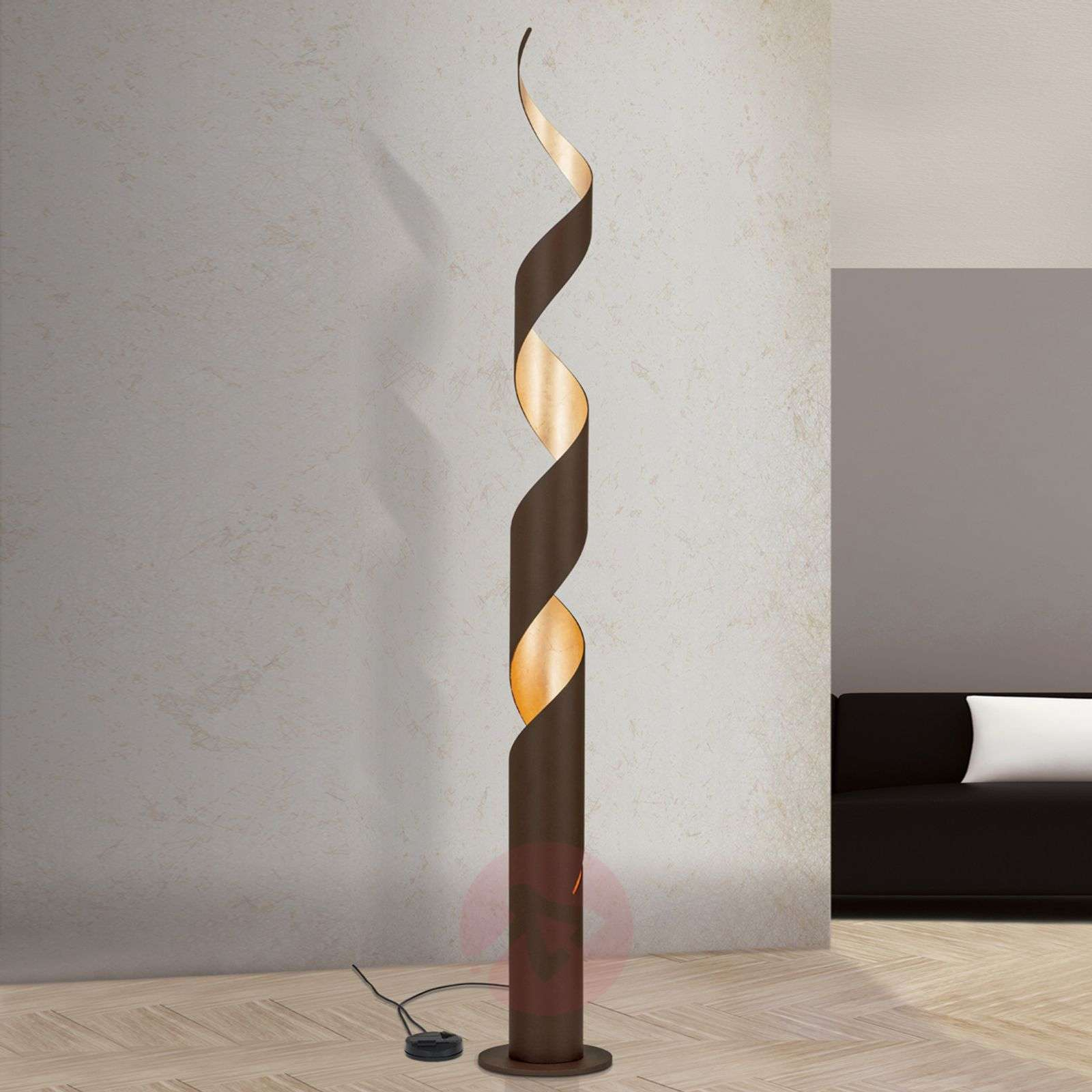Exclusive Floor Lamp Nerry With Gold Leaf pertaining to dimensions 1600 X 1600