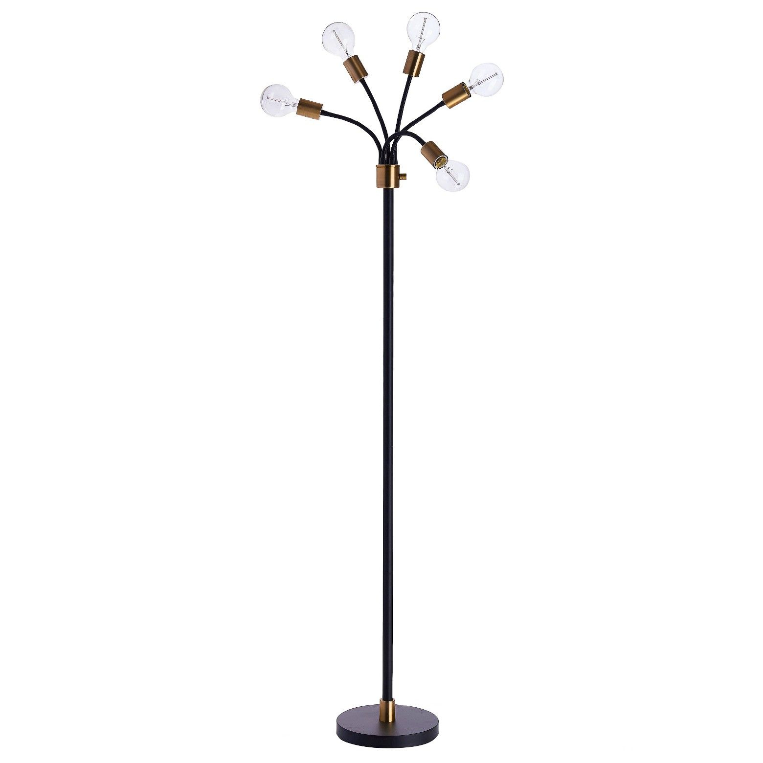 Exposed Bulb Multi Head Floor Lamp Brass Lamp Only Project with regard to measurements 1560 X 1560