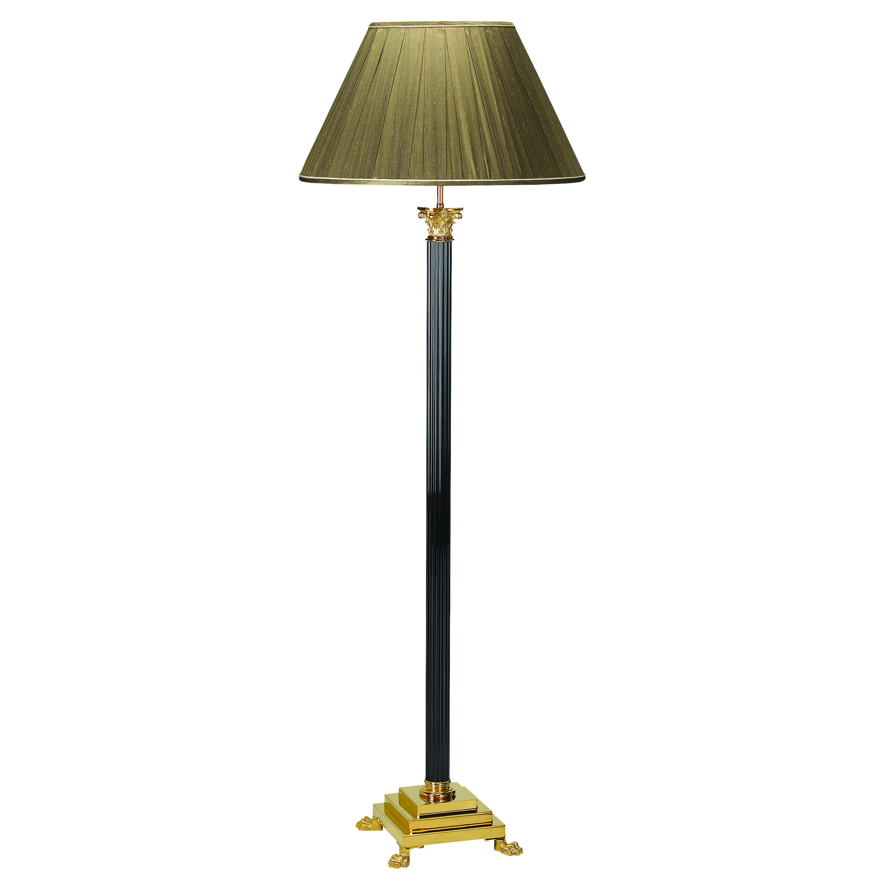 F2 026 Corinthian Column Floor Lamp Large Shown In Gold pertaining to sizing 2950 X 2953