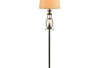 Fangio Lighting 60 In Black Metal And Glass Floor Lamp With Night Light with regard to sizing 1000 X 1000
