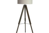 Fangio Lighting 60 In Classic Structured Tripod Floor Lamp In Weathered Grey Wood And Polished Nickel Metal intended for size 1000 X 1000