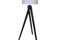 Fangio Lighting 60 In Espresso Wood Tripod Floor Lamp intended for dimensions 1000 X 1000