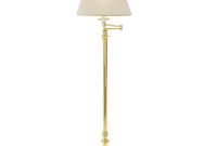 Fangio Lighting 605 In Polished Brass Swing Arm Metal Floor Lamp with regard to size 1000 X 1000