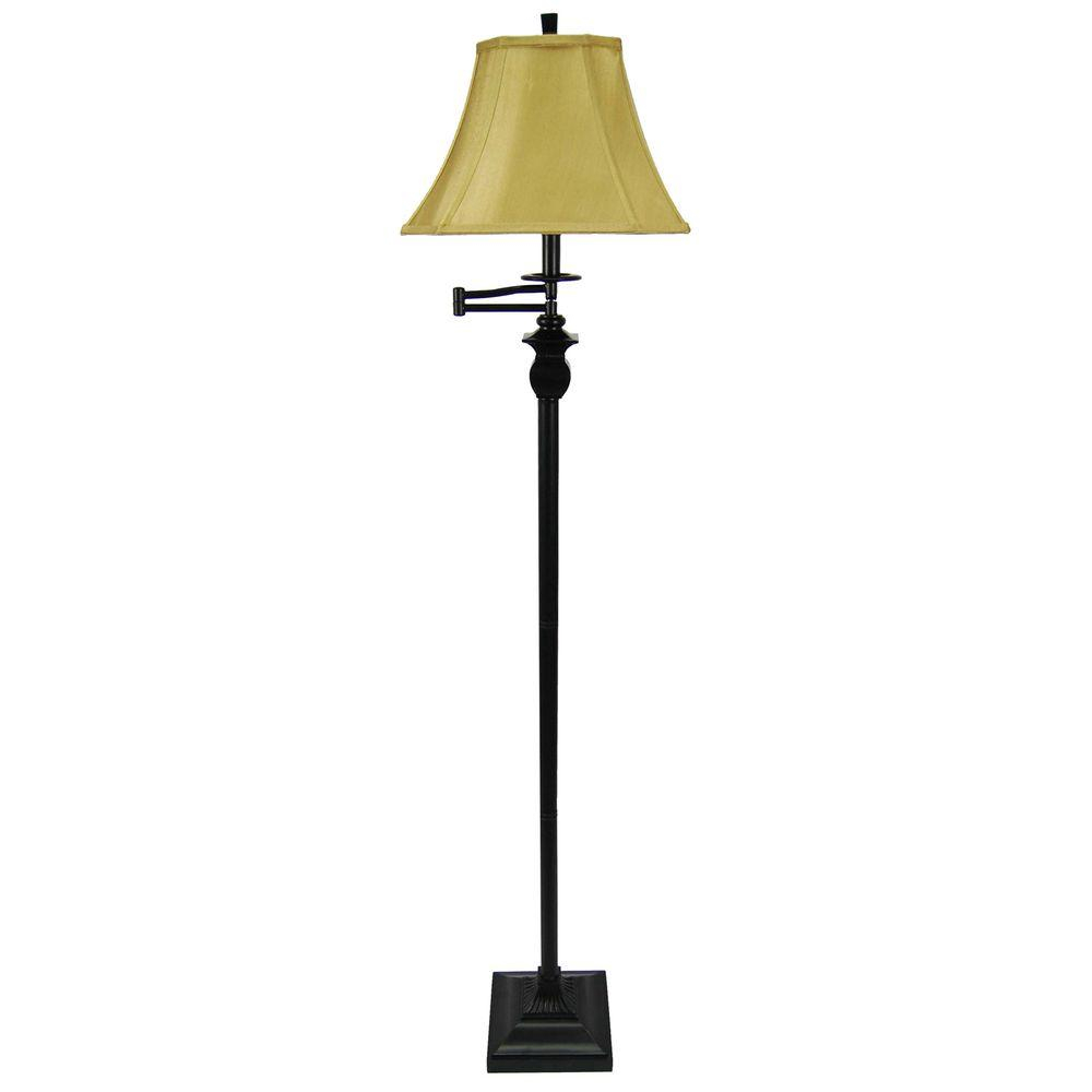 Fangio Lighting 65 In Bronze Swing Arm Floor Lamp for proportions 1000 X 1000