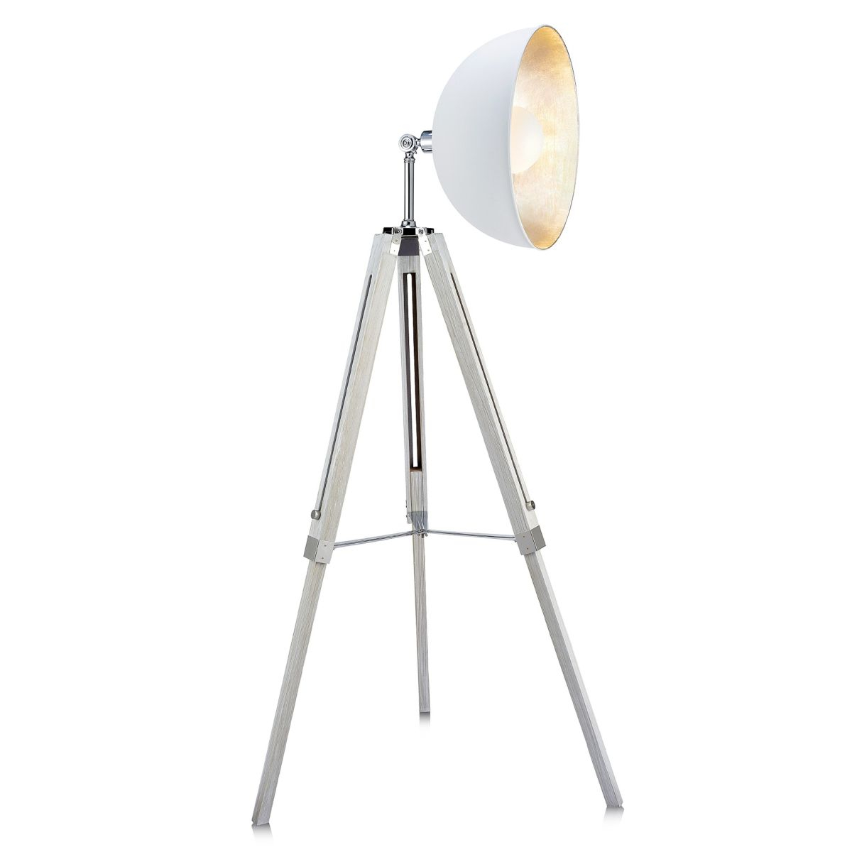 Fascino Tripod Floor Lamp White intended for dimensions 1200 X 1200