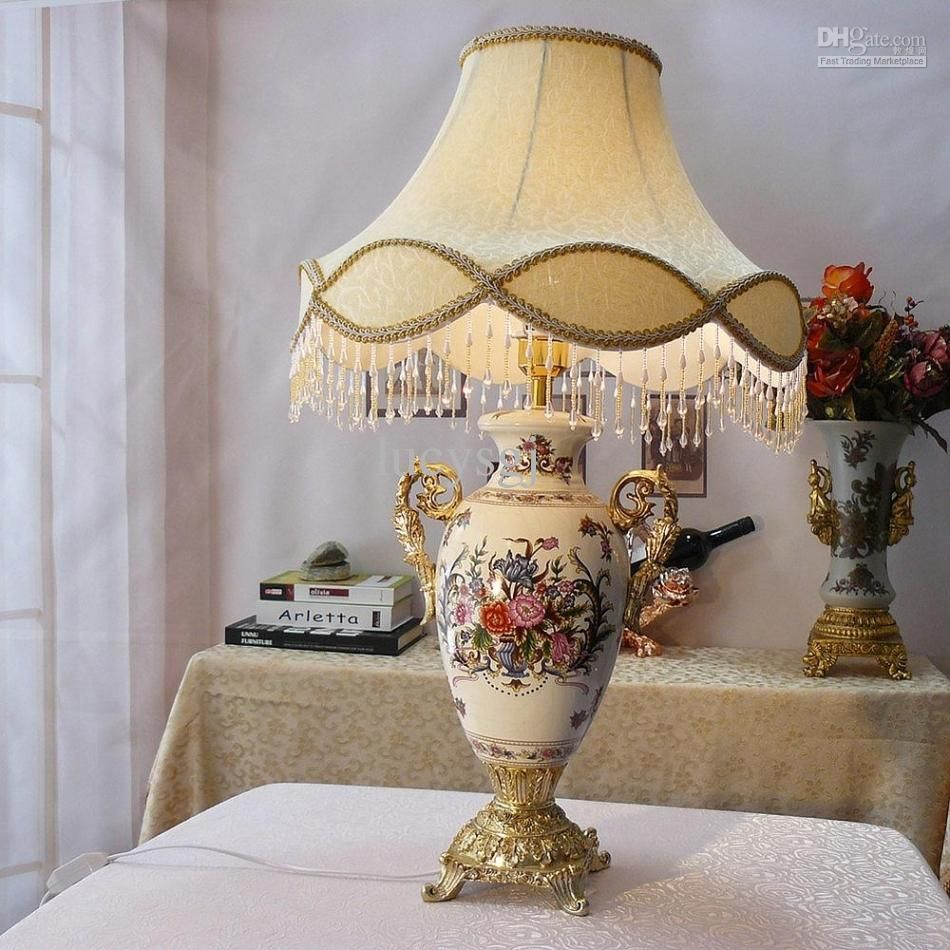 Fashion Quality Ceramic Table Lamp Antique Vintage Style in measurements 950 X 950