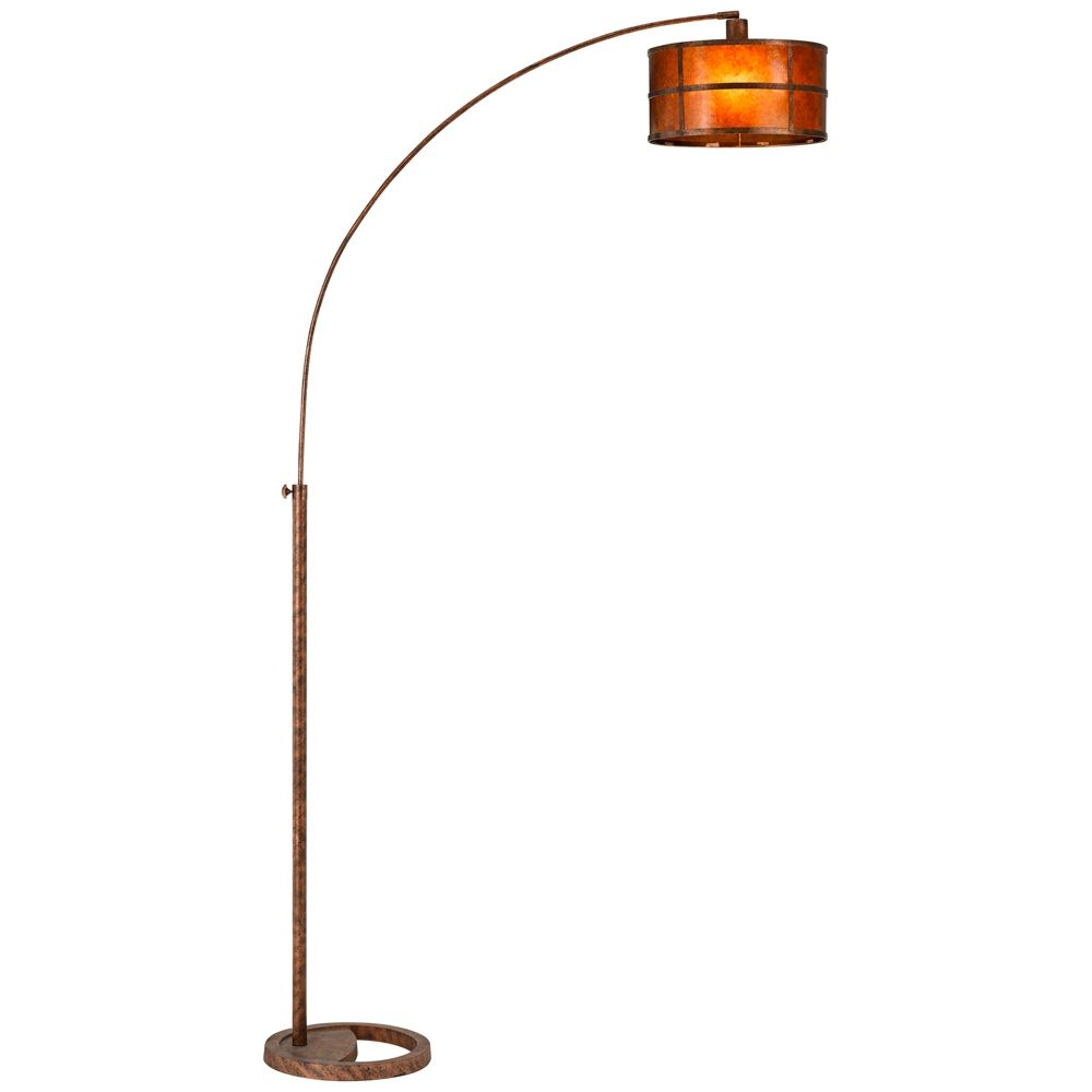 Fidrych Mica Shade 1 Arm Heavy Duty Arc Floor Lamp 10t62 for sizing 1000 X 1000