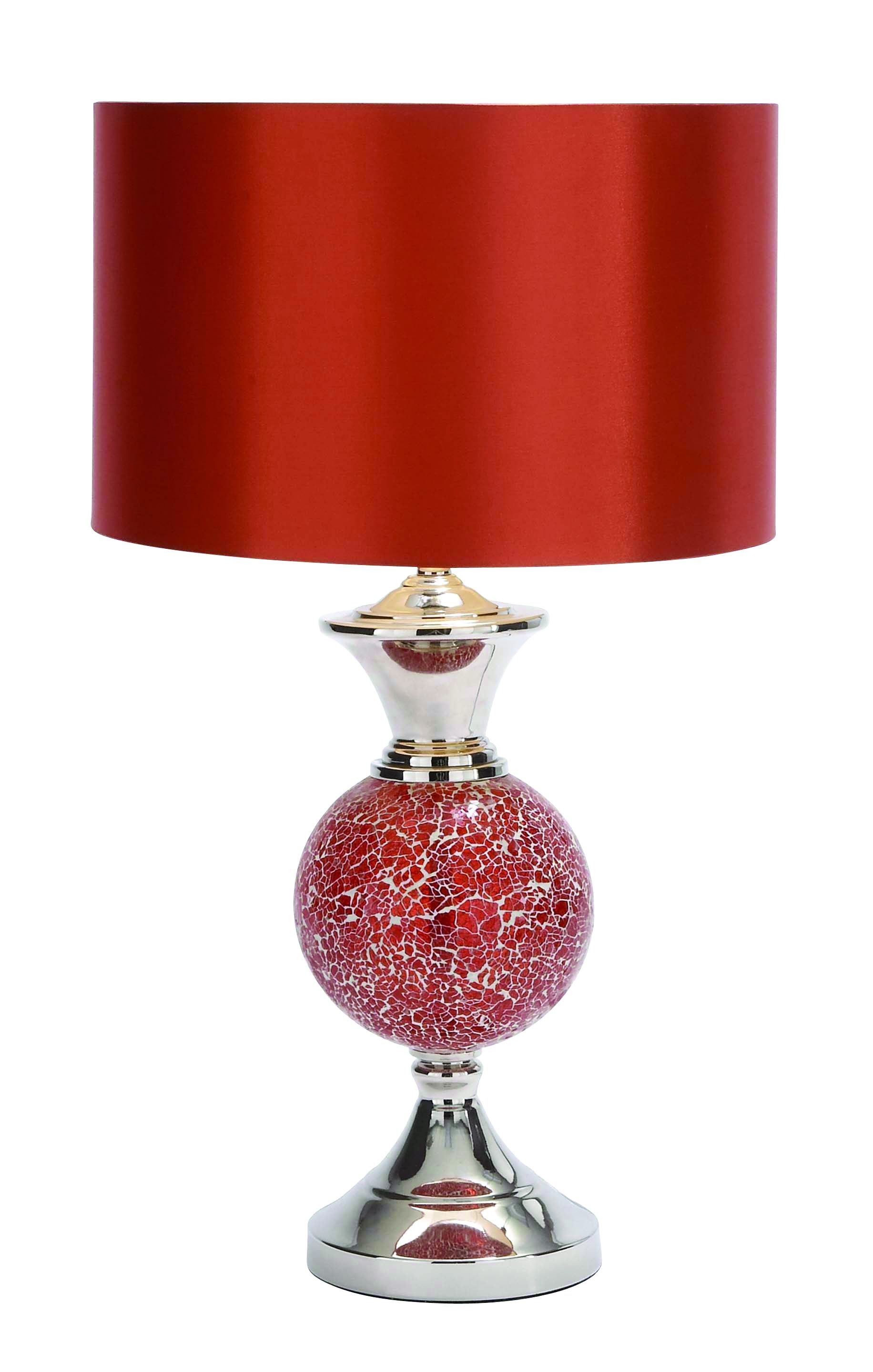Fiery Red Modern Table Lamp With Drum Shade Lamps And throughout size 1832 X 2880