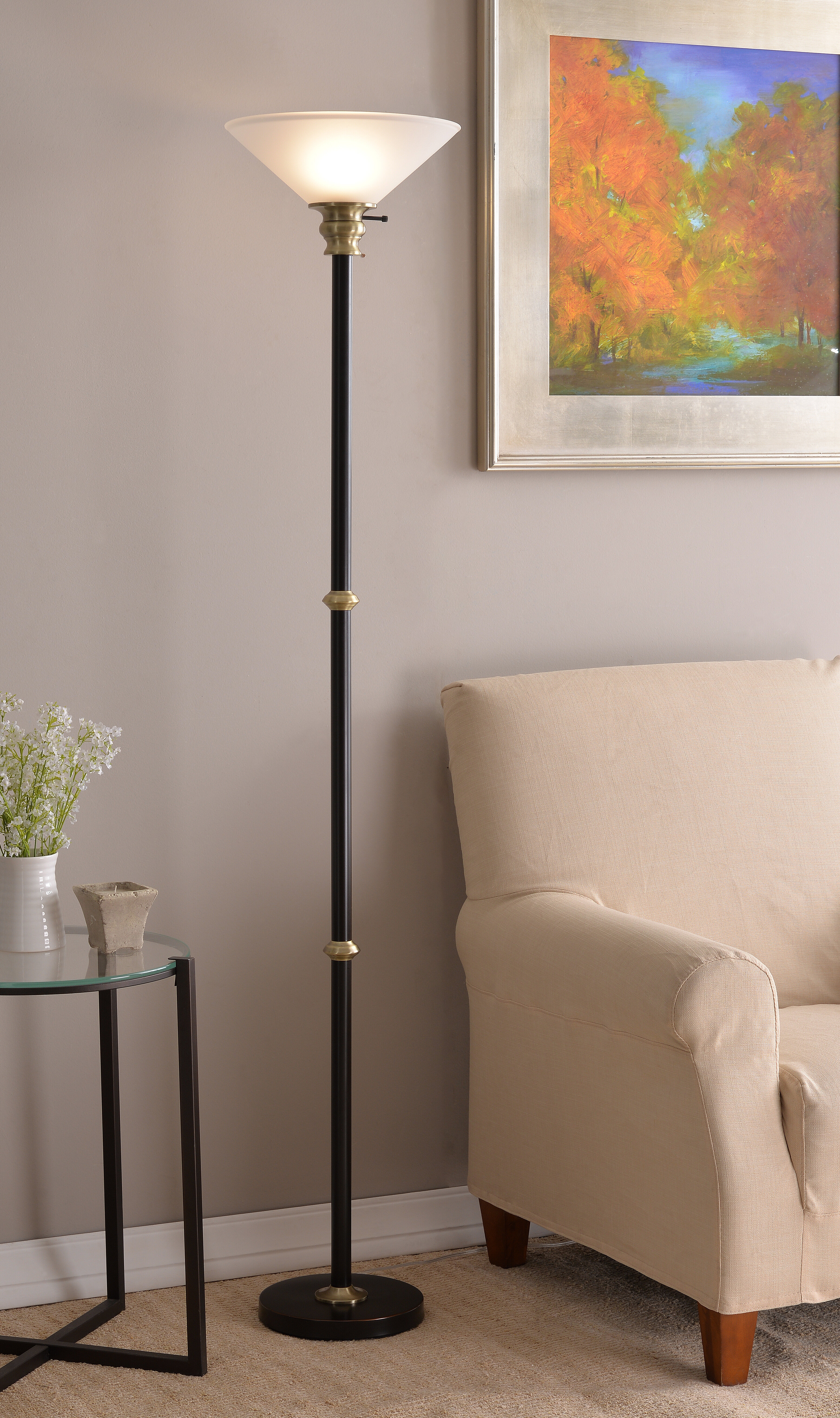 Figueiredo 72 Torchiere Floor Lamp for proportions 3104 X 5240