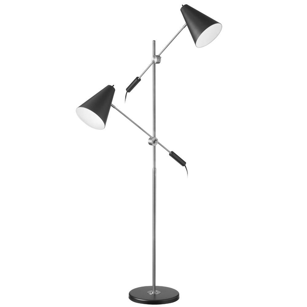 Filament Design 65 In Polished Chrome Floor Lamp With Metal Shade with proportions 1000 X 1000