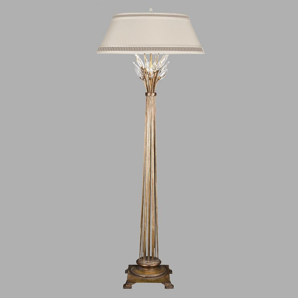 Fine Art Lamps Crystal Laurel Gold Leaf Floor Lamp With Empire Shade At Destination Lighting intended for size 1000 X 1000