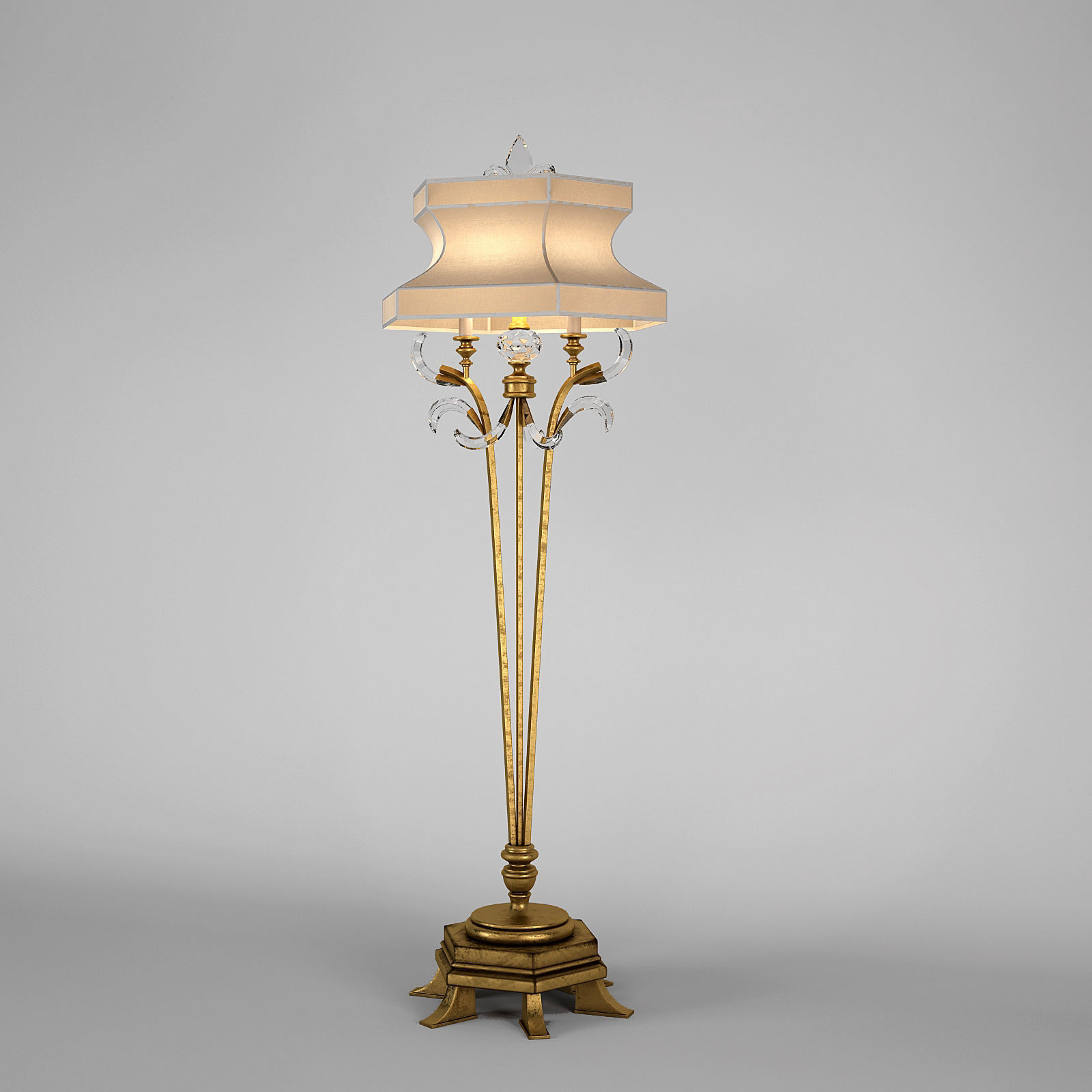 Fine Art Lamps Floor Lamp 3d Model for sizing 1600 X 1600