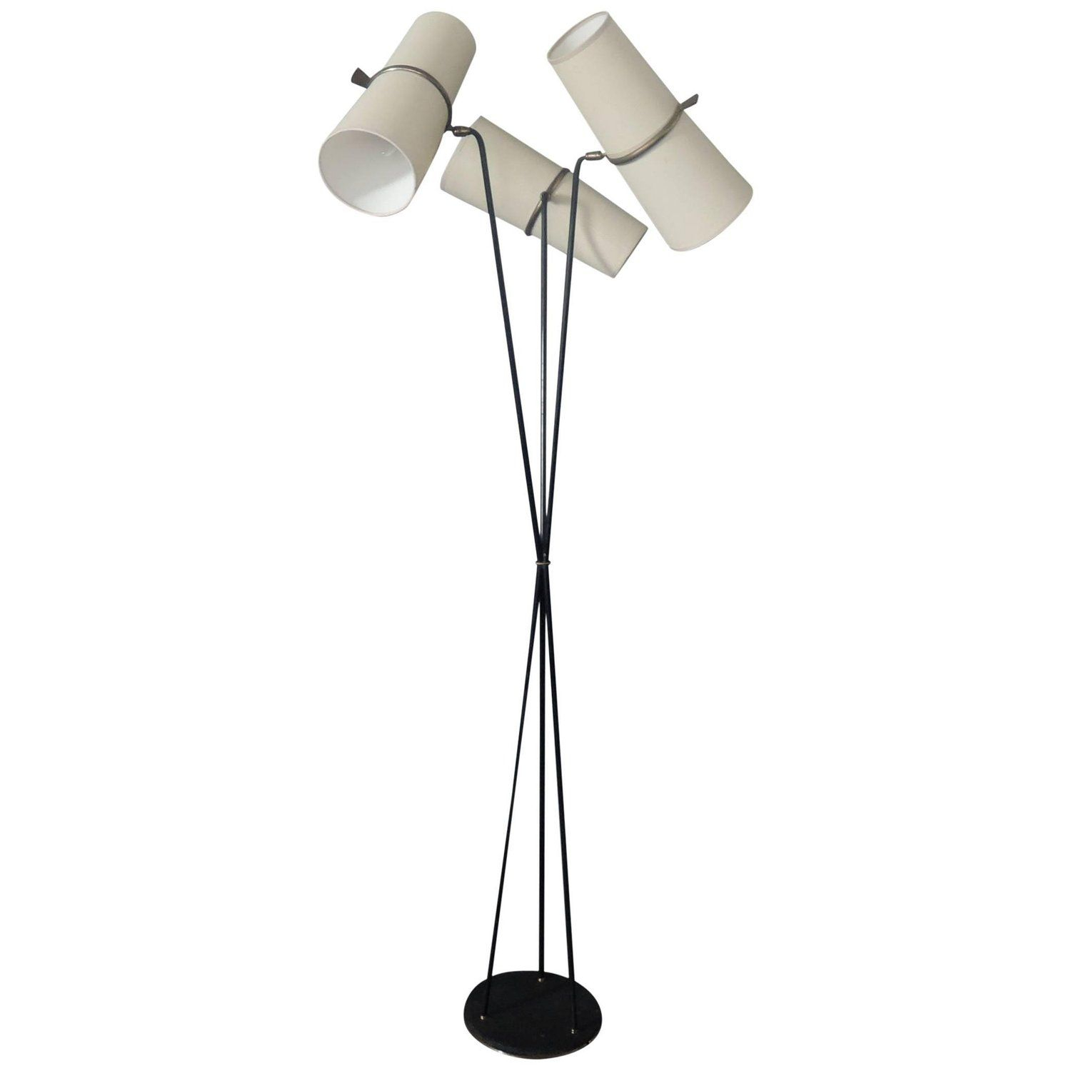 Fine French 1950s Three Stem Floor Lamp Maison Lunel intended for dimensions 1500 X 1500