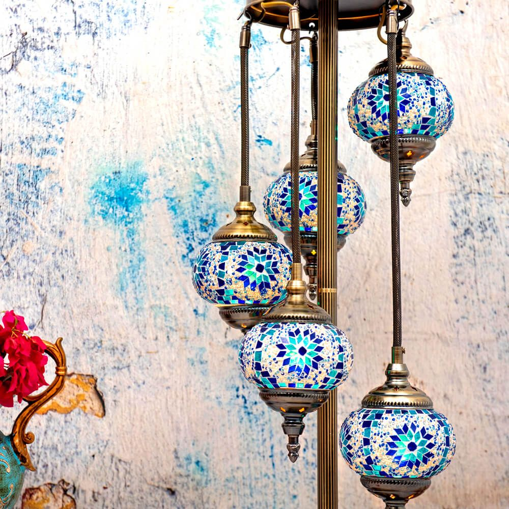 Finely Crafted Turkish Moroccan Spiral Layered Floor Lamp inside measurements 1000 X 1000