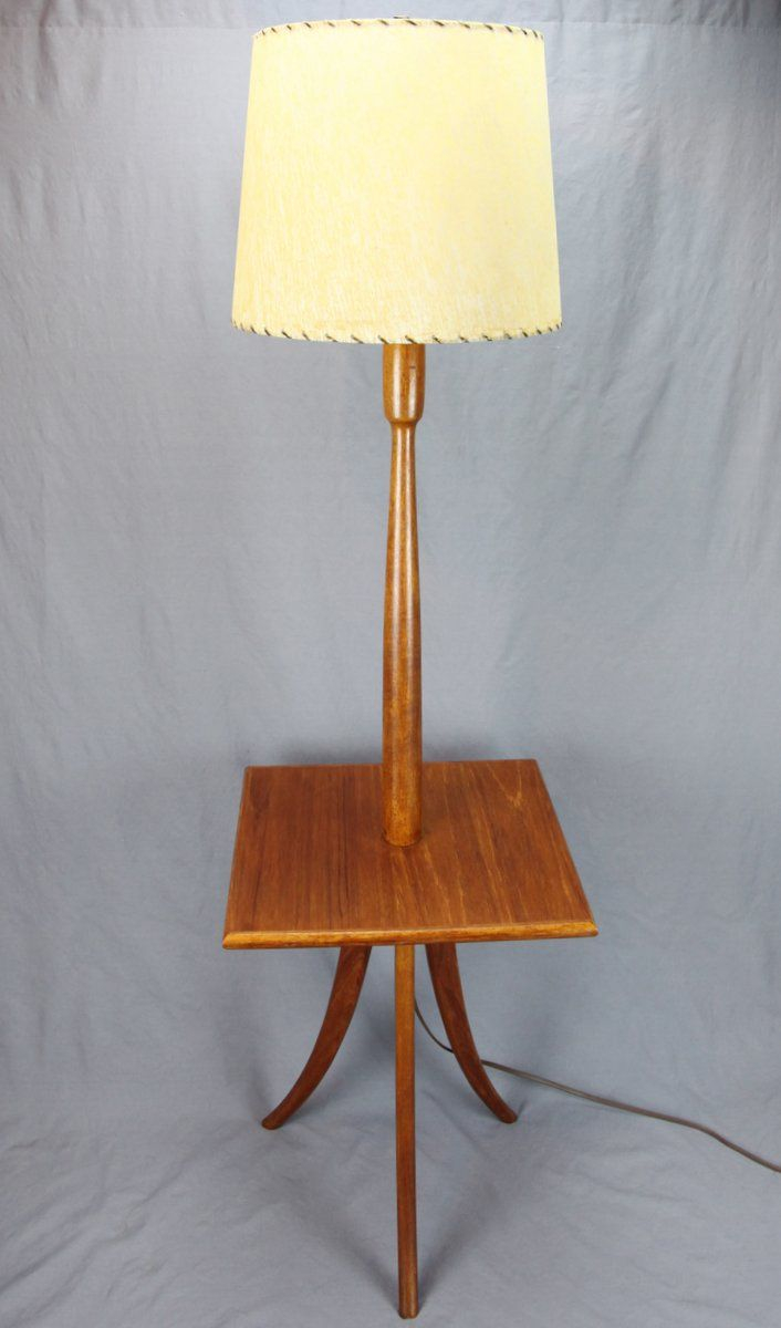 Finer Things Antiques A Solid Teak Floor Lamp With Built In in measurements 706 X 1200