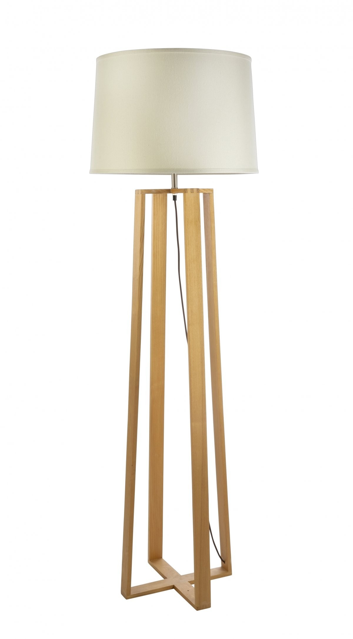 Fiorentino Sweden Modern 1 Light Wood Floor Lamp With in proportions 1200 X 2173