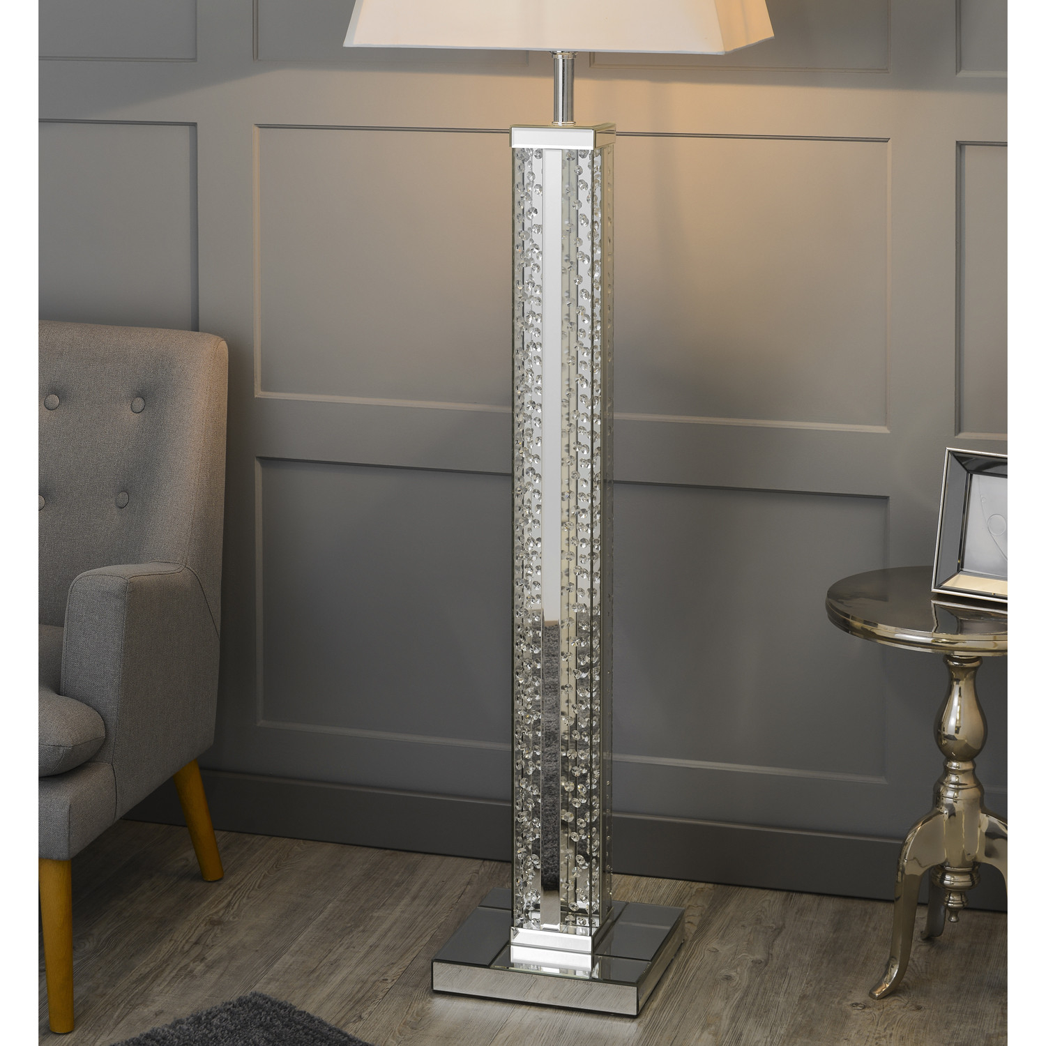 Floating Crystal Floor Lamp for sizing 1500 X 1500